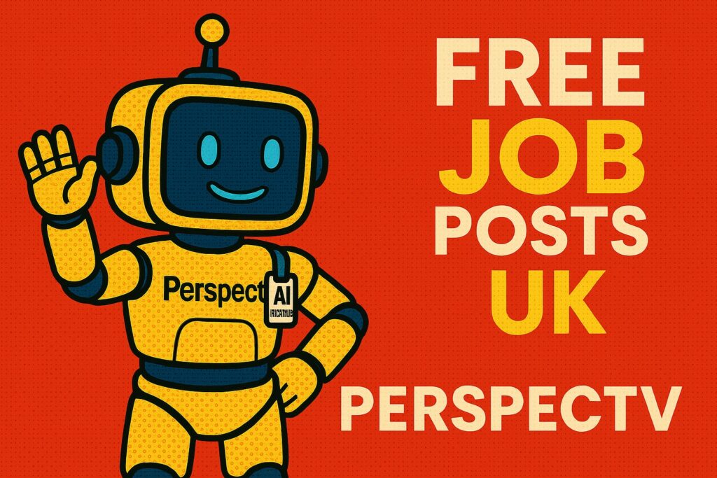 Pop art picture of Perspectv's AI Recruiter robot